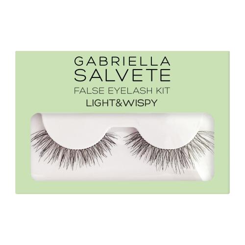 Gabriella Salvete False Eyelash Kit Light & Wispy sztuczne rzęsy z klejem 1 szt.