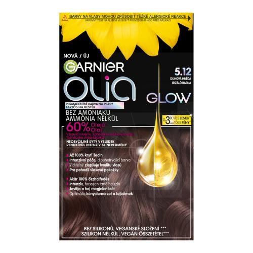 Garnier Olia Big Kit trwała farba do włosów odcień 5.12 Iridescent Brown 1 szt.