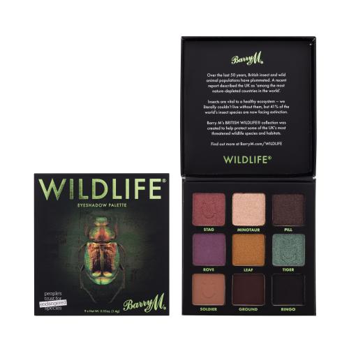 Barry M Wildlife paleta cieni do powiek odcień Beetle WLEP5 9 x 1.4 g