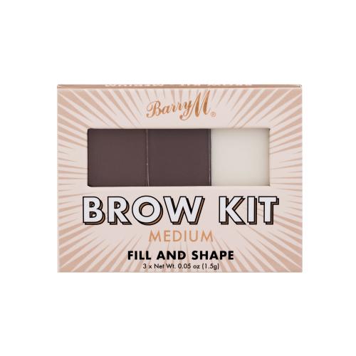 Barry M Brow Kit 4,5 g y i palety do brwi dla kobiet Medium