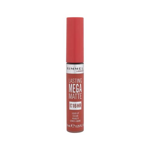 Rimmel Lasting Mega Matte lekka matowa szminka w płynie 16 godz. odcień Scarlet Flames 7,4 ml