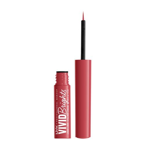 NYX Professional Makeup Vivid Brights eyeliner w płynie odcień 04 On Red 2 ml