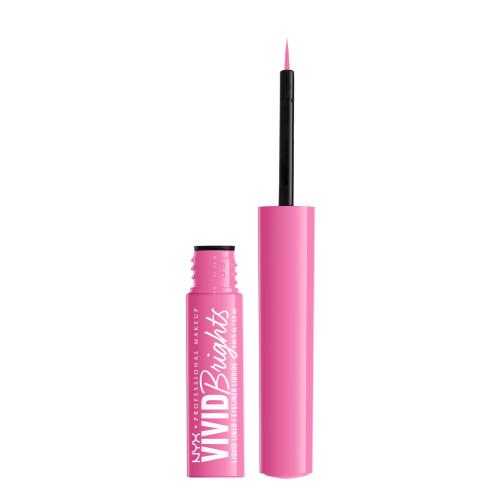 NYX Professional Makeup Vivid Brights eyeliner w płynie odcień 08 Don't Pink Twice 2 ml