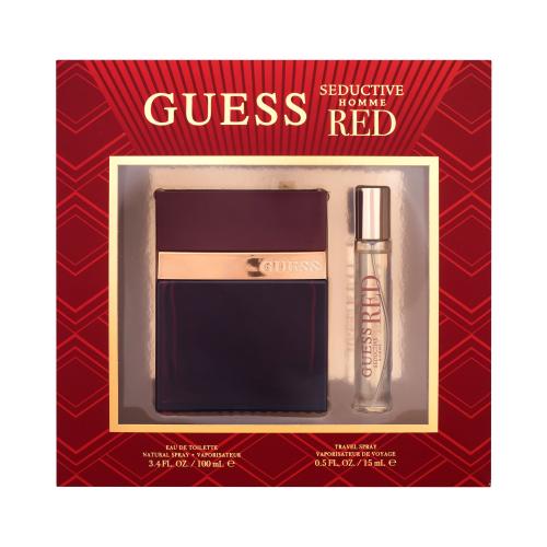 GUESS Seductive Homme Red SET1 zestaw EDT 100 ml + EDT 15 ml dla mężczyzn