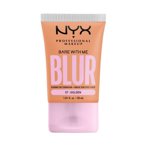 NYX Professional Makeup Bare With Me Blur Tint podkład nawilżający odcień 07 Golden 30 ml