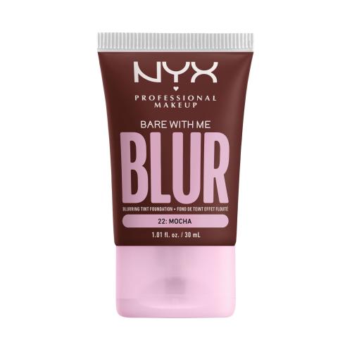 NYX Professional Makeup Bare With Me Blur Tint Foundation 30 ml podkład dla kobiet 22 Mocha