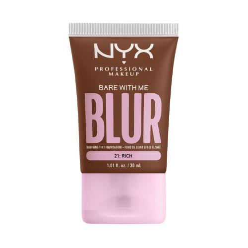 NYX Professional Makeup Bare With Me Blur Tint Podkład w kroplach 30 ml Nr. 21 - Rich