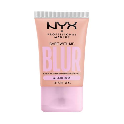 NYX Professional Makeup Bare With Me Blur Tint podkład nawilżający odcień 03 Light Ivory 30 ml