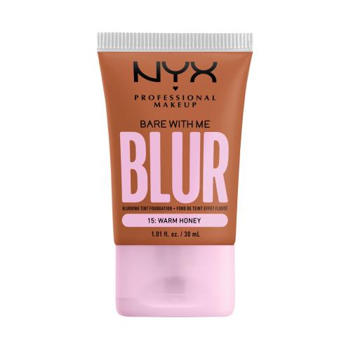 NYX Professional Makeup Bare With Me Blur Tint podkład nawilżający odcień 15 Warm Honey 30 ml