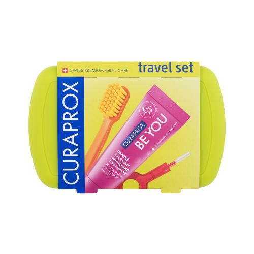 Curaprox Travel Set zestaw podróżny do zębów, języka i dziąseł Green