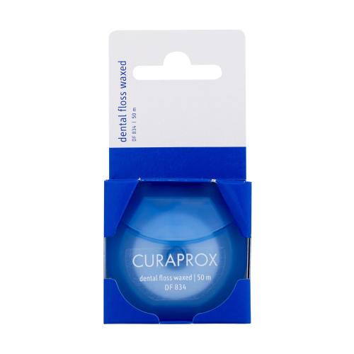 Curaprox Dental Floss Waxed DF 834 Mint nić dentystyczna z miętą 50m 50