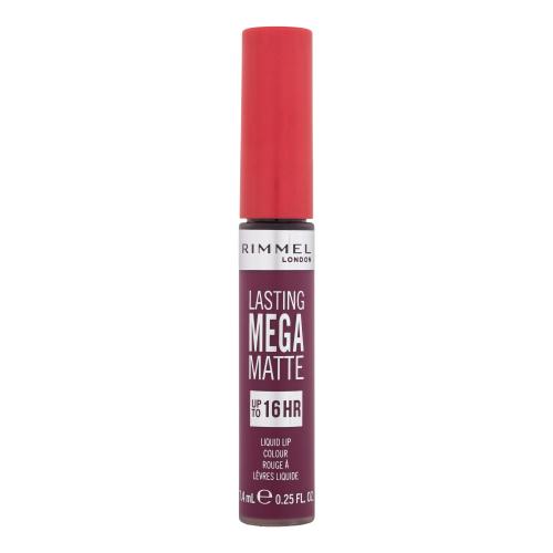Rimmel Lasting Mega Matte lekka matowa szminka w płynie 16 godz. odcień Rock Me Purple 7,4 ml