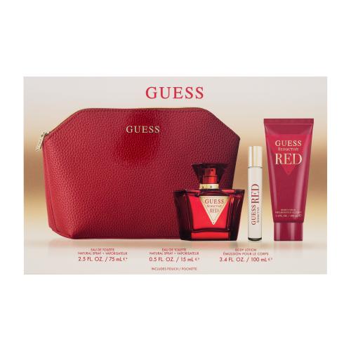 GUESS Seductive Red zestaw EDT 75 ml + mleczko do ciała 100 ml + kosmetyczka dla kobiet
