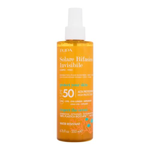 Pupa Invisible Sunscreen Two-Phase SPF50 200 ml preparat do opalania ciała unisex