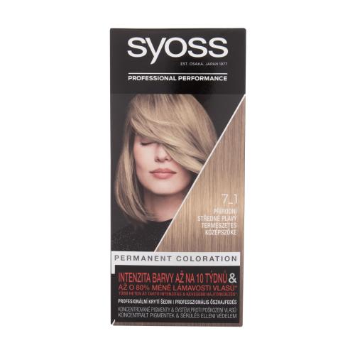 Syoss Permanent Color trwała farba do włosów odcień 7_1 Natural Medium Blond 1 szt.