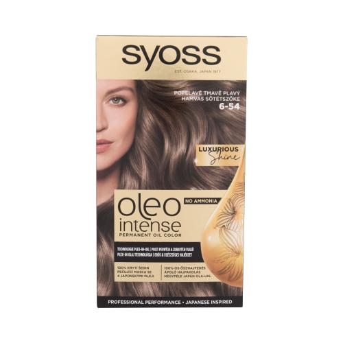Syoss Oleo Intense trwała farba do włosów z olejem odcień 6-54 Ashy Dark Blond 1 szt.