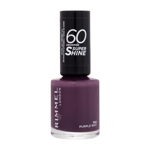Rimmel 60 Seconds Super Shine lakier do paznokci odcień 562 Purple Riot 8 ml