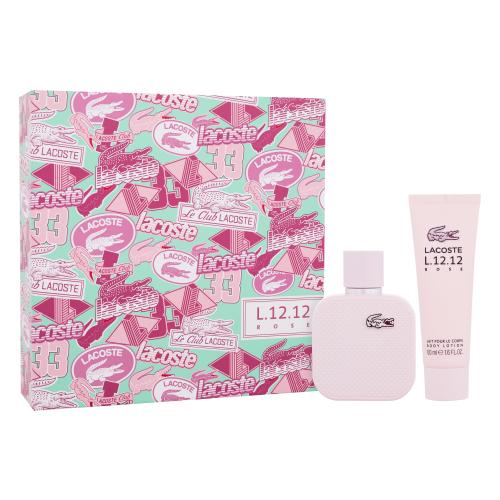 Lacoste Eau de Lacoste L.12.12 Rose SET2 zestaw woda perfumowana 50 ml + balsam do ciała 50 ml dla kobiet