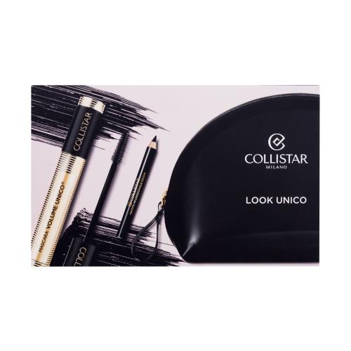 Collistar Volume Unico zestaw tusz do rzęs Volume Unico 13 ml + kredka do oczu Professional Eye Pencil 0,8 g Black + kosmetyczka W Intense Black