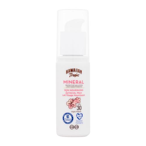 Hawaiian Tropic Mineral Skin Nourishing Facial Milk SPF30 50 ml preparat do opalania twarzy unisex Uszkodzone pudełko