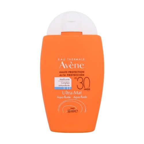 Avene Sun Ultra-Mat Aqua Fluid SPF30 50 ml preparat do opalania twarzy unisex Uszkodzone pudełko