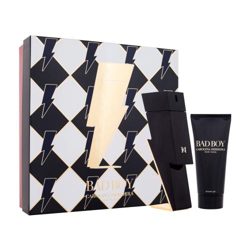 Carolina Herrera Bad Boy zestaw woda toaletowa 100 ml + żel pod prysznic 100 ml dla mężczyzn Uszkodzone pudełko