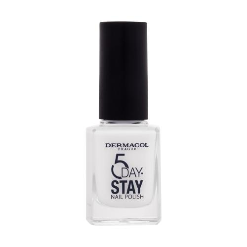 Dermacol 5 Day Stay długotrwały lakier do paznokci odcień 56 Artic White 11 ml