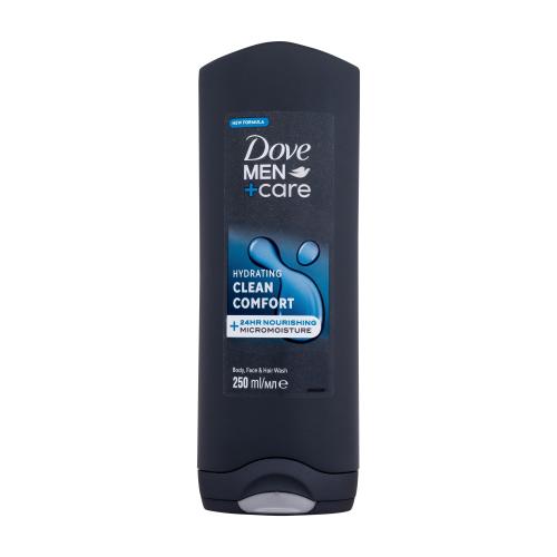 Dove Men+Care Clean Comfort żel pod prysznic do twarzy, ciała i włosów 250 ml