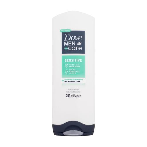 Dove Men+Care Sensitive żel pod prysznic do twarzy, ciała i włosów dla mężczyzn 250 ml