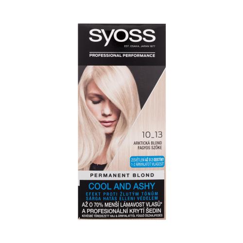 Syoss Permanent Coloration Permanent Blond 50 ml farba do włosów dla kobiet Uszkodzone pudełko 10-13 Arctic Blond