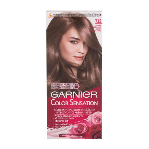Garnier Color Sensation 40 ml farba do włosów dla kobiet Uszkodzone pudełko 7,12 Dark Roseblonde