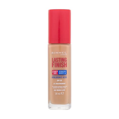 Rimmel Lasting Finish 35H Hydration Boost podkład nawilżający SPF 20 odcień 302 Warm Olive 30 ml