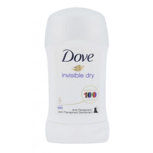 Dove Invisible Dry Antiperspirant antyperspirant w sztyfcie przeciw białym śladom 48 godz. 40 ml