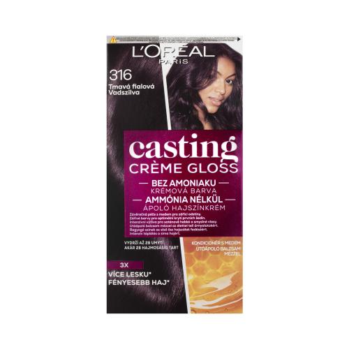 L’Oréal Paris Casting Creme Gloss farba do włosów odcień 316 Plum 1 szt.