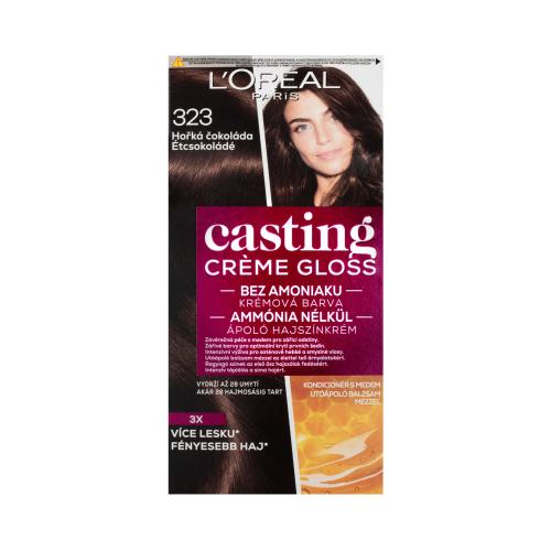 L’Oréal Paris Casting Creme Gloss farba do włosów odcień 323 Dark Chocolate 1 szt.