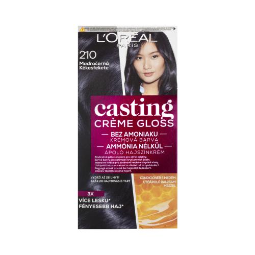 L’Oréal Paris Casting Creme Gloss farba do włosów odcień 210 Blue Black 1 szt.