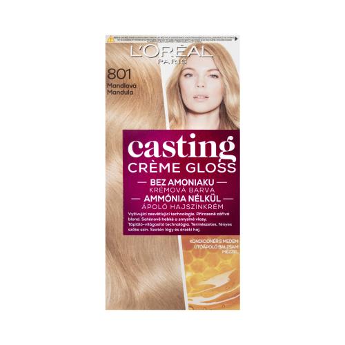 L’Oréal Paris Casting Creme Gloss farba do włosów odcień 801 Almond 1 szt.