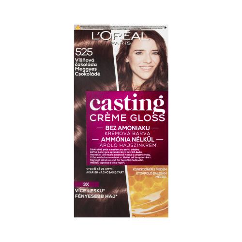 L’Oréal Paris Casting Creme Gloss farba do włosów odcień 525 Black Cherry Chocolate 1 szt.