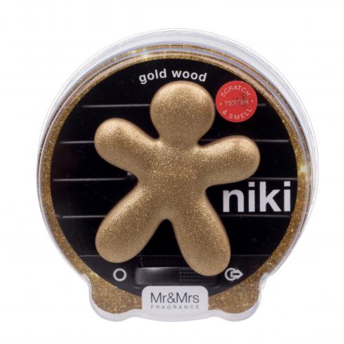 Mr&Mrs Fragrance Niki Gold Wood 1 szt zapach samochodowy unisex