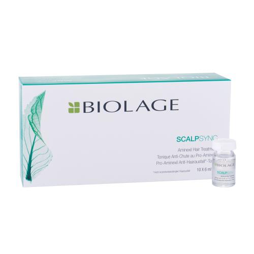 Biolage Scalp Sync Aminexil Hair Treatment 10x6 ml preparat przeciw wypadaniu włosów dla kobiet Uszkodzone pudełko