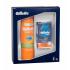 Gillette Fusion5 Ultra Sensitive + Cooling Zestaw Żel do golenia 200 ml + Balsam po goleniu balzám po holení Gillette Pro 3in1 SPF15 50 ml