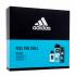 Adidas Ice Dive Zestaw EDT 50 ml + deospray 150 ml + żel pod prysznic 250 ml Uszkodzone pudełko