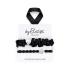 By Eloise London Set Silver & Black Gumka do włosów dla kobiet 1 szt