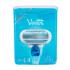 Gillette Venus Zestaw Maszynka z jednym ostrzem 1 szt + Wkład 1 szt + Żel do golenia Satin Care Pure & Delicate 75 ml