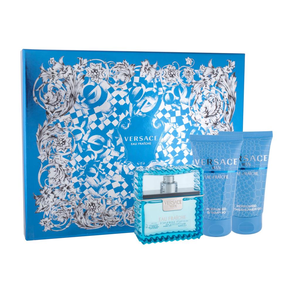 Versace Man Eau Fraiche Zestaw Edt 50ml + 50ml Żel pod prysznic + 50ml