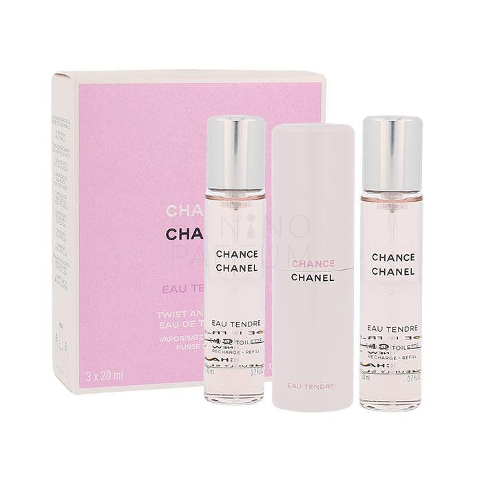 Chanel Chance Eau Tendre 3x 20 ml Woda toaletowa dla kobiet Twist and