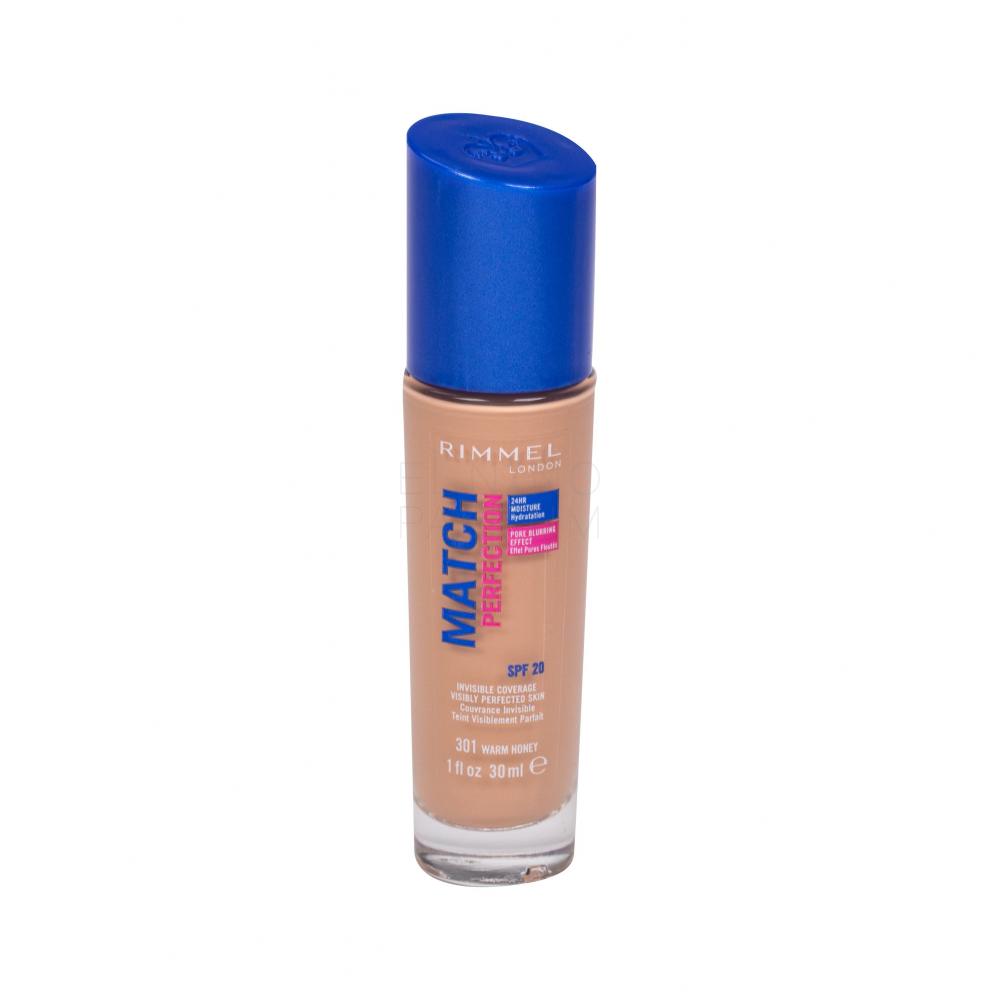 Rimmel London Match Perfection SPF20 Podkład dla kobiet 30 ml Odcień