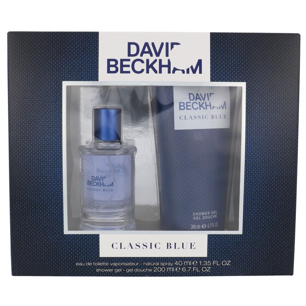 David Beckham Classic Blue Zestaw Edt 40ml + 200ml Żel pod prysznic