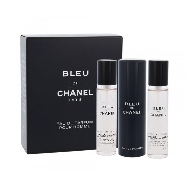 Chanel Bleu de Chanel Woda perfumowana dla mężczyzn Twist and Spray 3x20 ml Uszkodzone pudełko