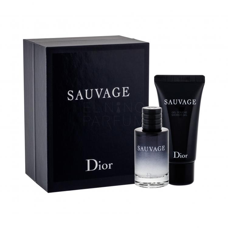 Christian Dior Sauvage Zestaw Edt 10 ml + Żel pod prysznic 20  ml